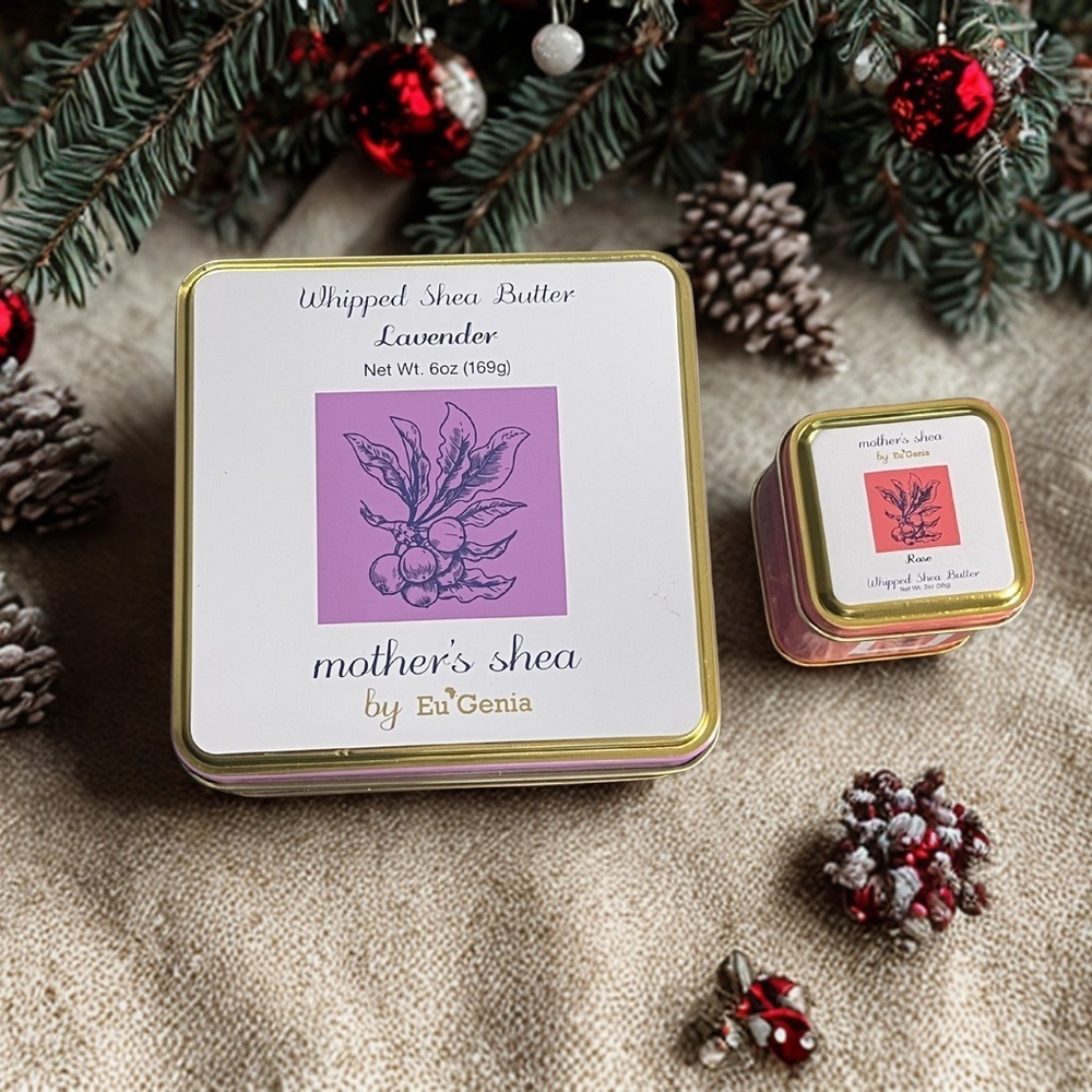 Eu’Genia Mother’s Shea Butter Holiday Duo Gift Set – 6oz lavender & 2oz Rose - Picture 4 of 16